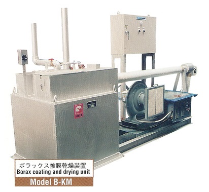 Model B-KM Borax coating and drying unit